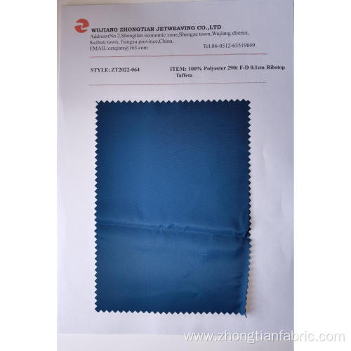 100% Polyester 290t F-D 0.1cm Ribstop Taffeta